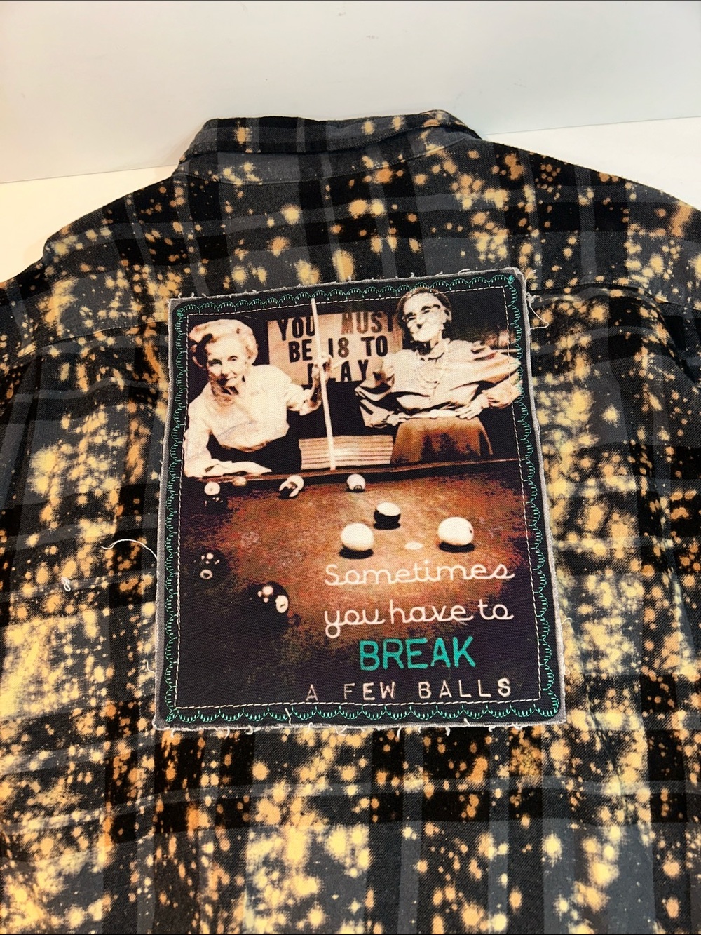 Angry Minnow “ Sometimes You Have To Break A Few Balls” Soft Brushed Flannel